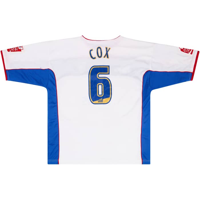 2006-07 Gillingham Match Issue Away Shirt Cox #6