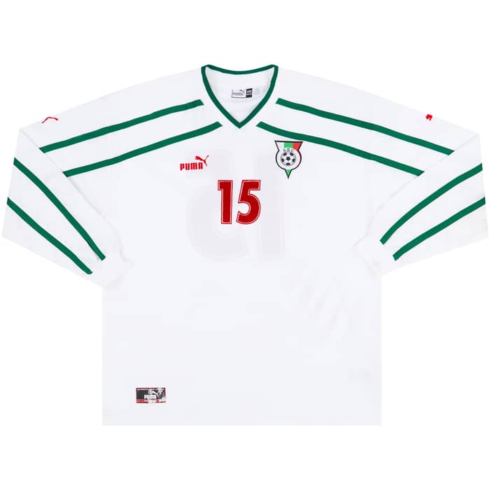 2000 Bulgaria Match Worn Home L/S Shirt #15 (Pazin) v Denmark