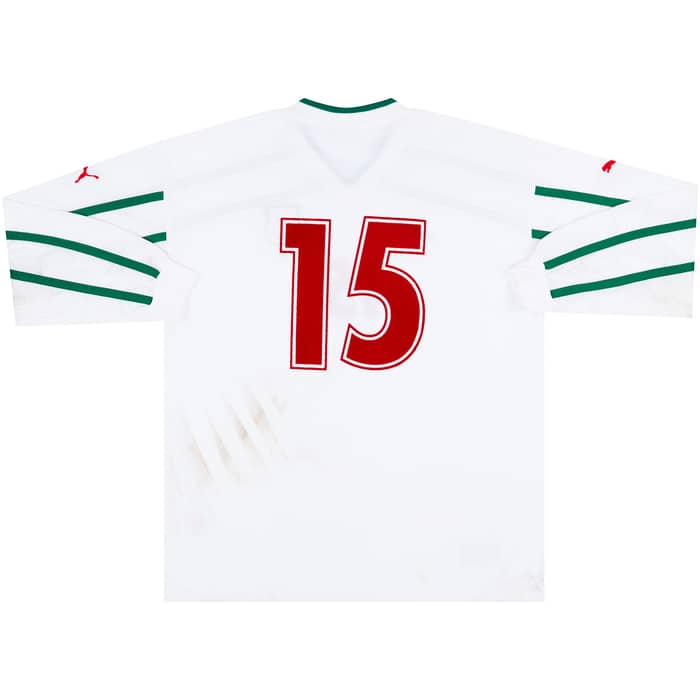 2000 Bulgaria Match Worn Home L/S Shirt #15 (Pazin) v Denmark