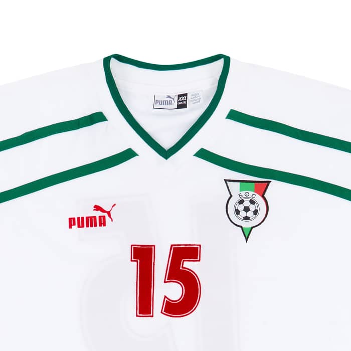 2000 Bulgaria Match Worn Home L/S Shirt #15 (Pazin) v Denmark