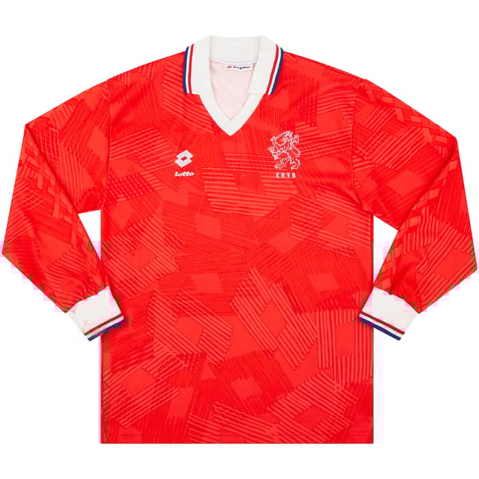 1992-94 Netherlands U-21 Match Issue Home L/S Shirt #24