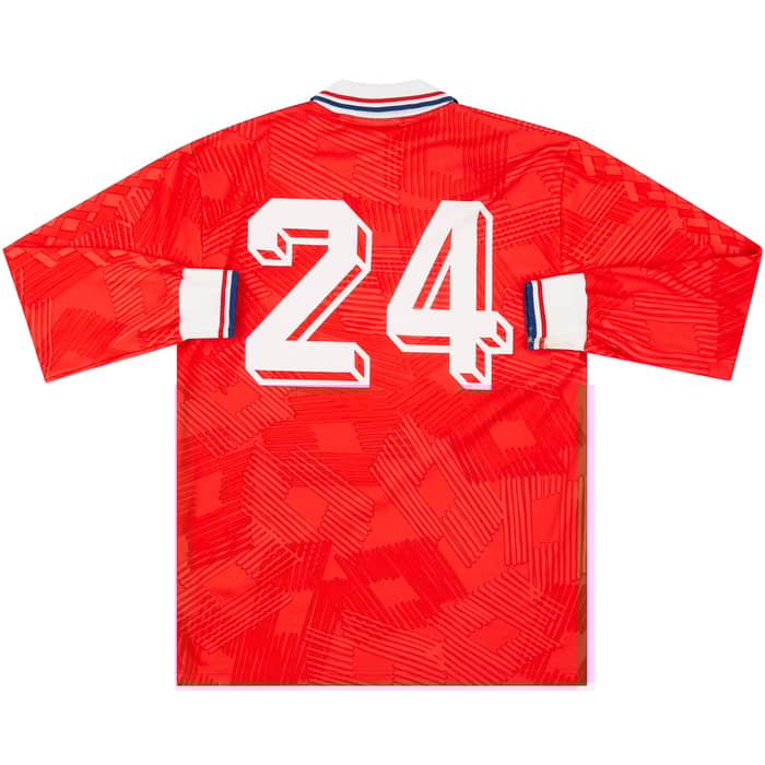1992-94 Netherlands U-21 Match Issue Home L/S Shirt #24
