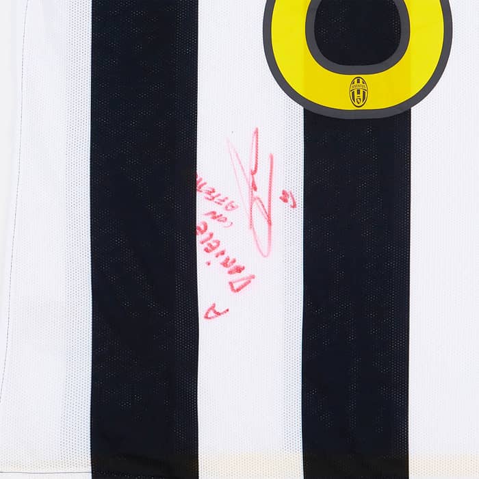 2008-09 Juventus Match Issue Signed Home Shirt Amauri #8