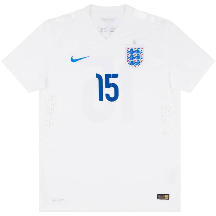 2014 England U-21 Match Issue Home Shirt Ince #15