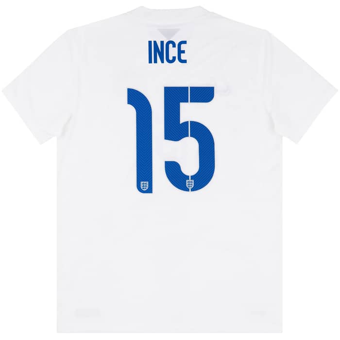 2014 England U-21 Match Issue Home Shirt Ince #15
