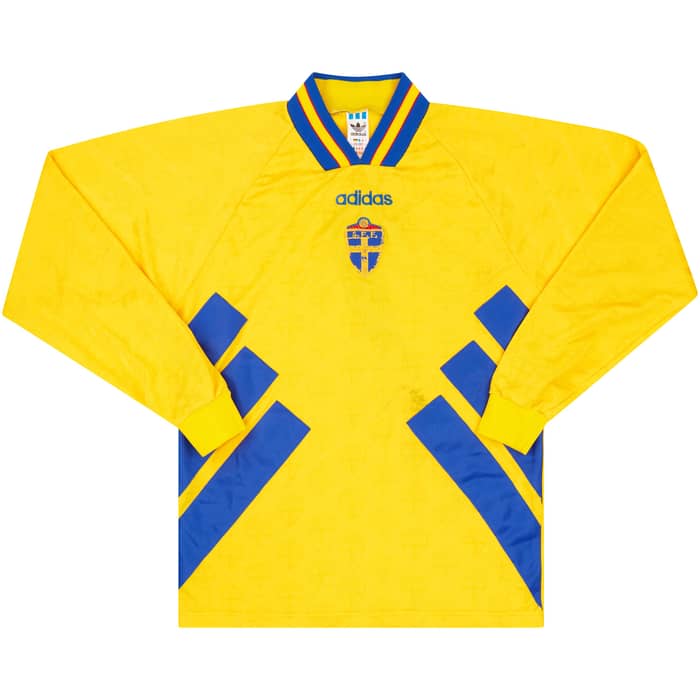 1994-96 Sweden Match Issue Home L/S Shirt #7 (Mild)