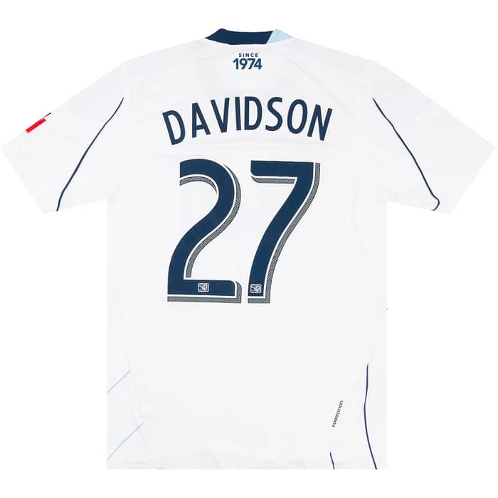 2013 Vancouver Whitecaps Match Issue Home Shirt Davidson #27