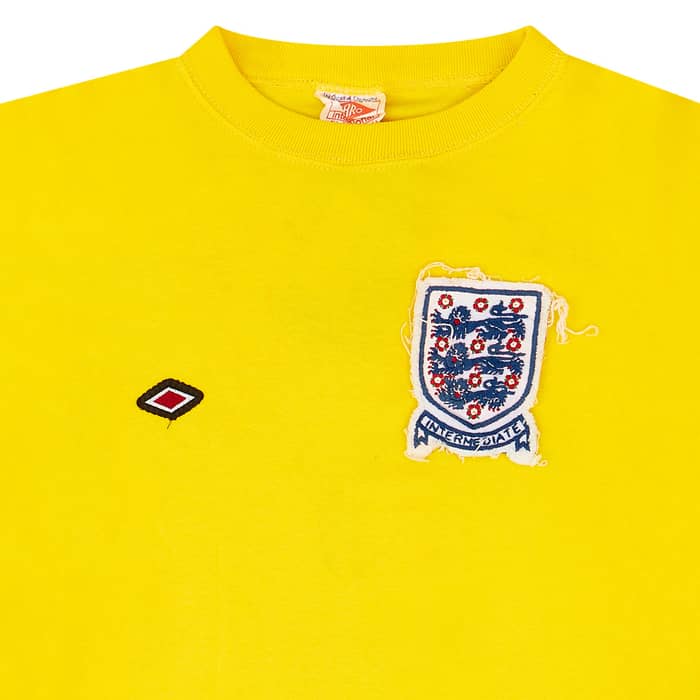 1973 England U-23 Match Issue GK Shirt #1 (Latchford)