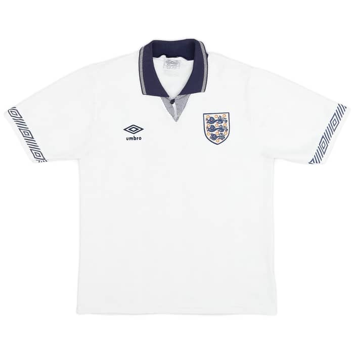 1990-92 England Home Shirt - 9/10 - (L)