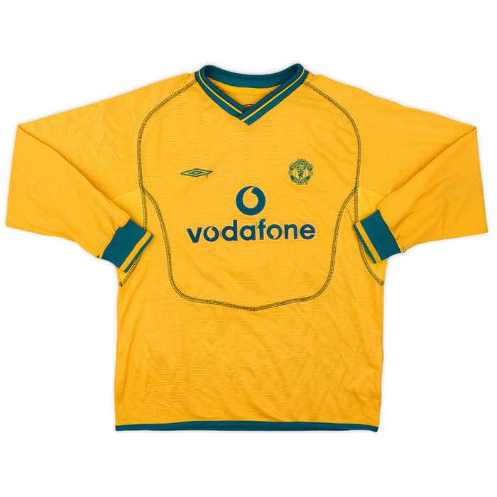 2000-02 Manchester United GK Shirt Barthez #1 - 5/10 - (L.Boys)