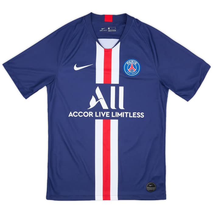 2019-20 Paris Saint-Germain Home Shirt Mbappe #7 - 8/10 - (S)