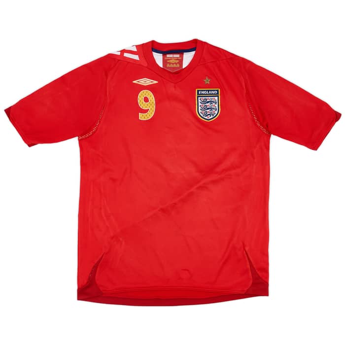 2006-08 England Away Shirt Rooney #9 - 4/10 - (XL.Boys)