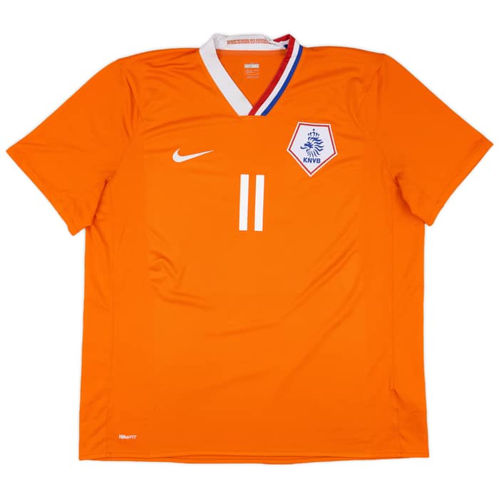 2008-10 Netherlands Home Shirt Robben #11 - 6/10 - (XXL)