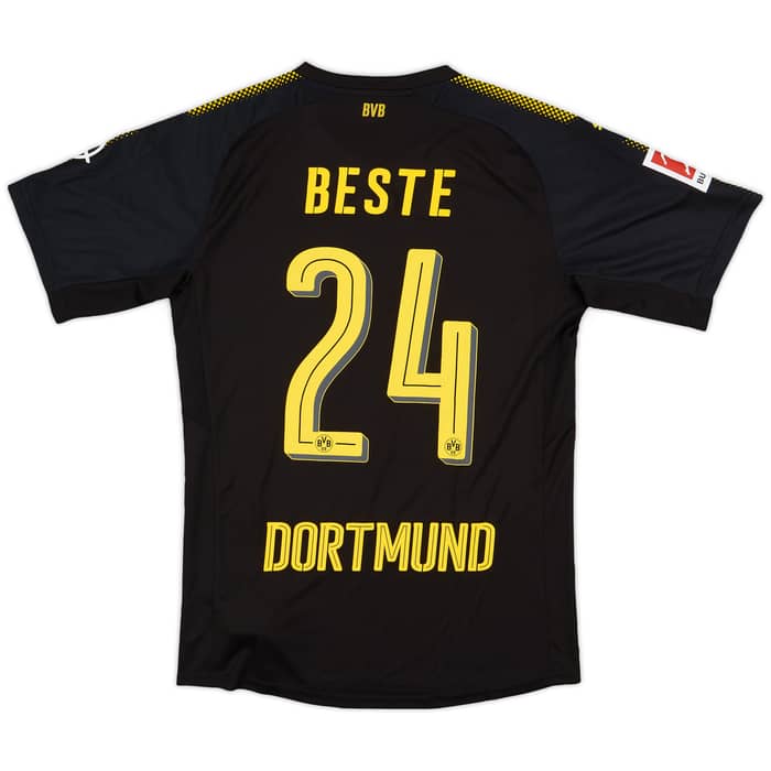 2017-18 Borussia Dortmund Authentic Away Shirt Beste #24 - 8/10 - (M)