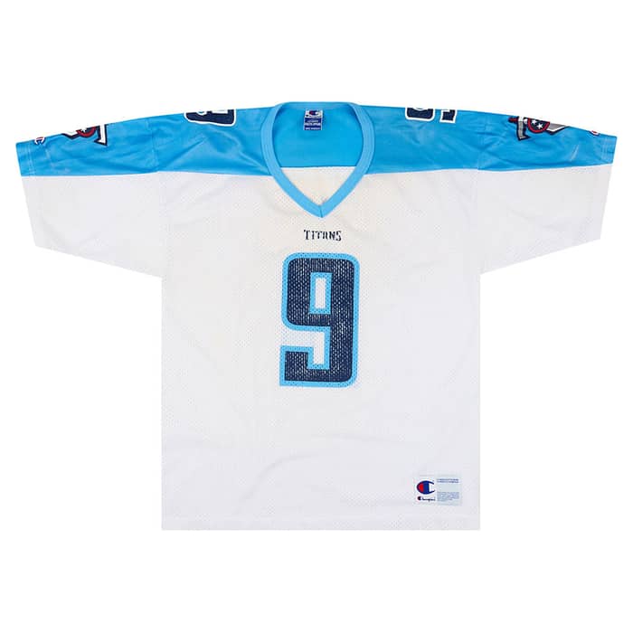 1999-00 Tennessee Titans McNair #9 Champion Jersey (Away) L