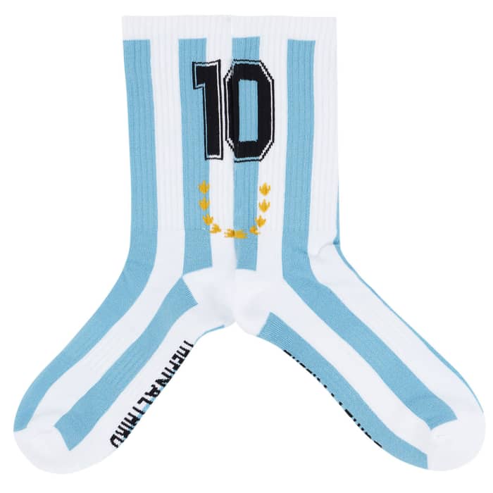 1986-88 Argentina #10 (Maradona) Home Crew Socks