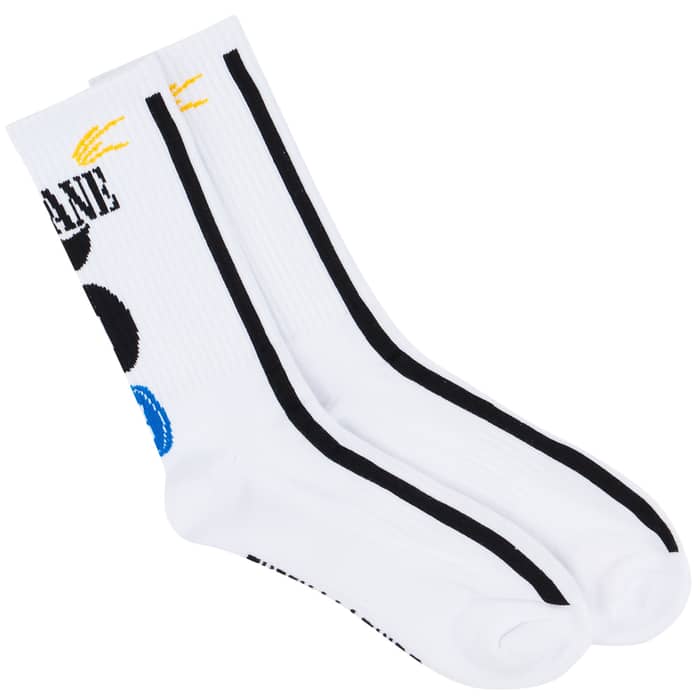 2001-02 Real Madrid Zidane #5 CL Home Crew Socks