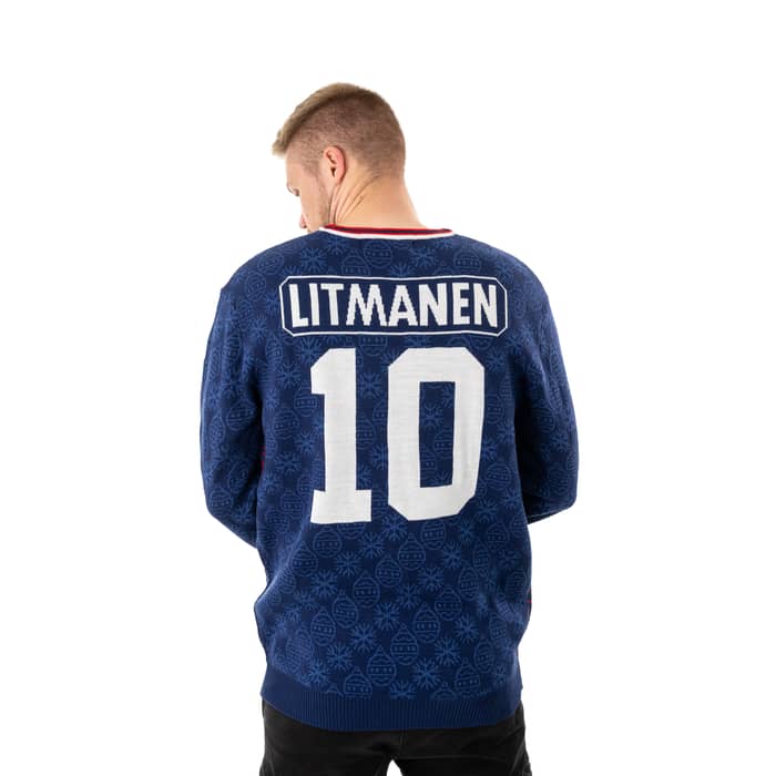 Litmanen #10 Kerst-Krans Christmas Jumper