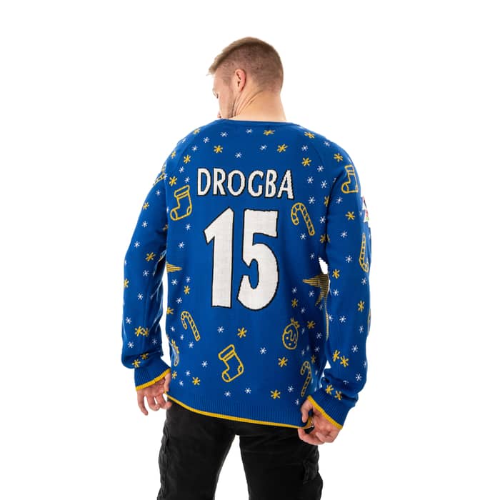 Drogba #15 Snowman Christmas Jumper