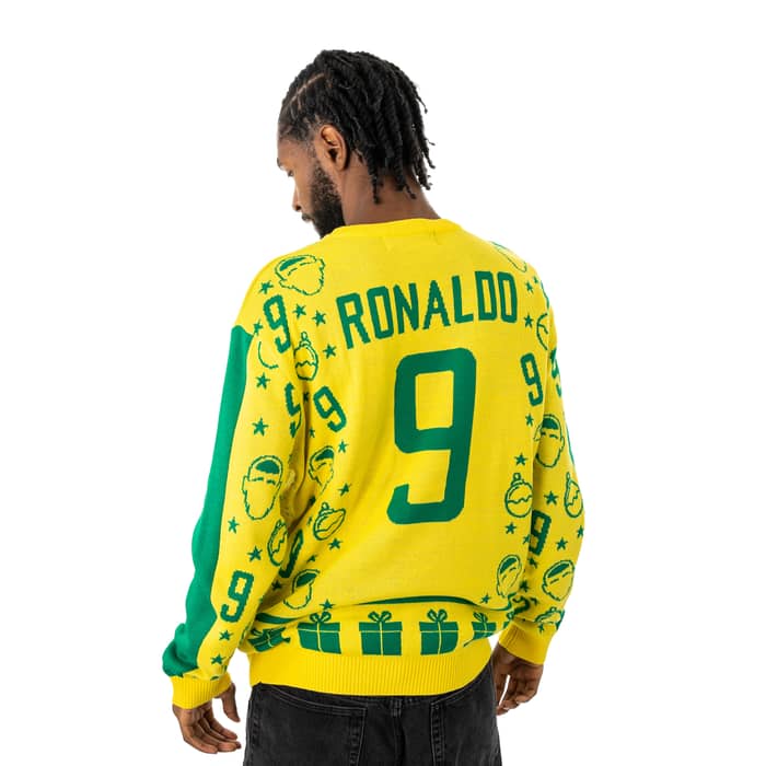 Brazil Ronaldo #9 2002 Christmas Jumper