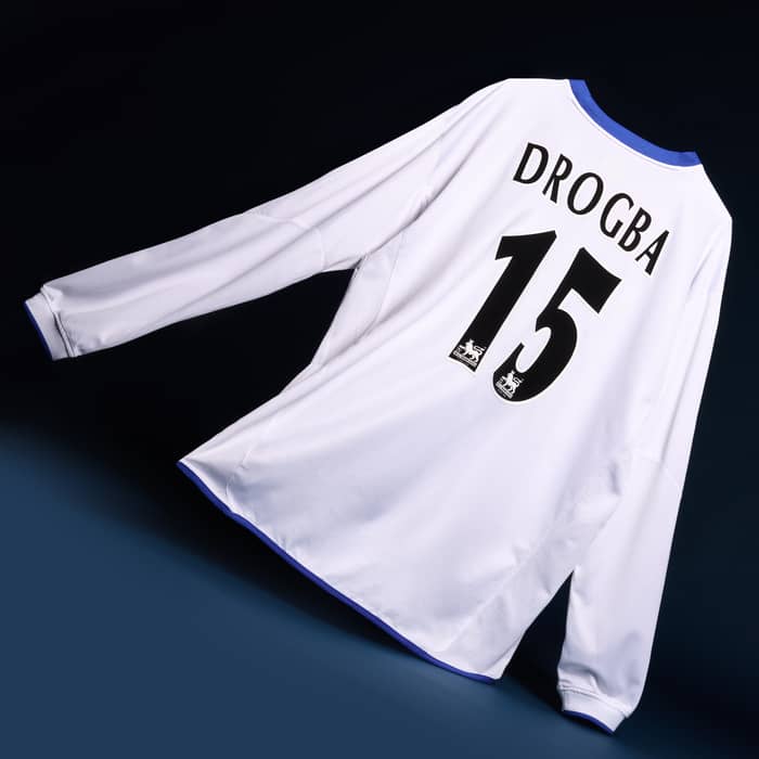 2003-05 Chelsea Away L/S Shirt Drogba #15 - 8/10 - (XXL)