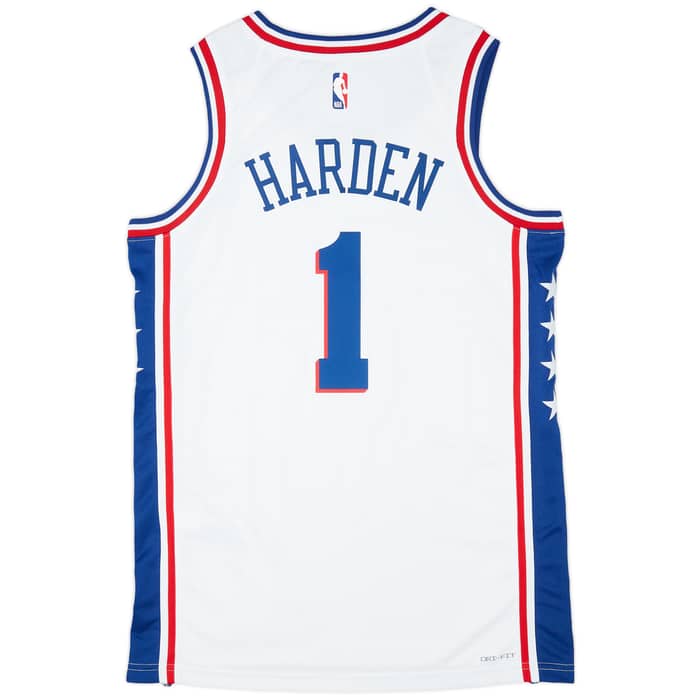 2022-23 Philadelphia 76ers Harden #1 Nike Swingman Home Jersey (M)