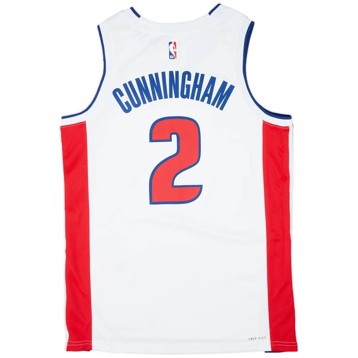 2021-24 Detroit Pistons Cunningham #2 Nike Swingman Home Jersey (L)