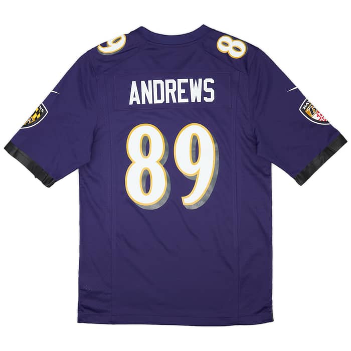 2018-23 Baltimore Ravens Andrews #89 Nike Game Home Jersey (S)