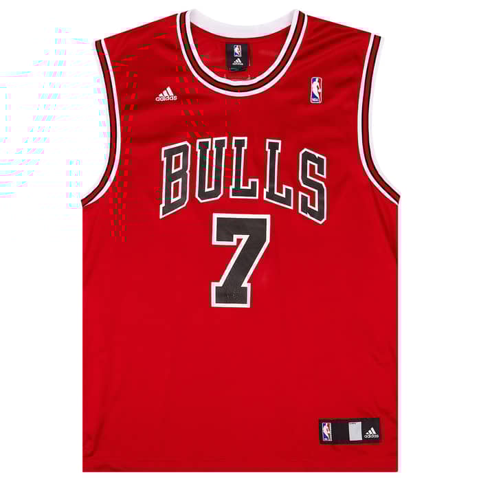 2006-09 Chicago Bulls Gordon #7 adidas Away Jersey (Very Good) L