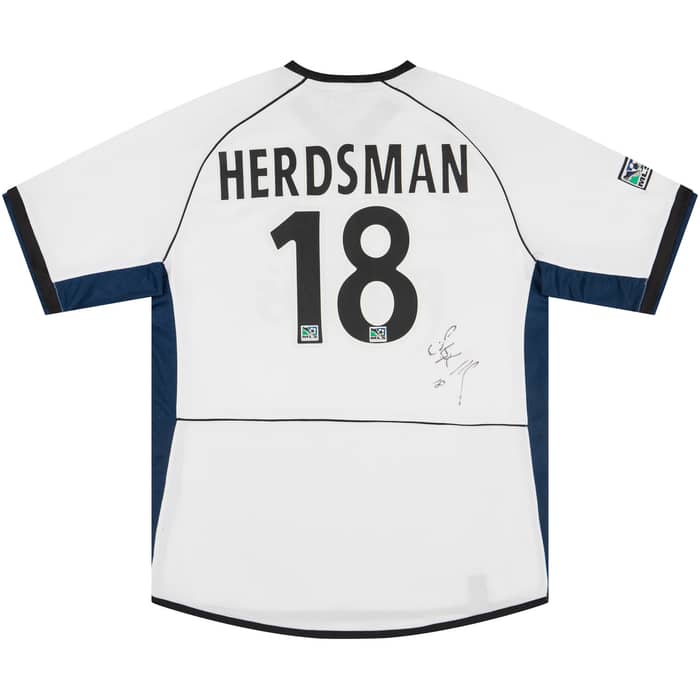 2003 Colorado Rapids Match Issue Signed Away Shirt Herdsman #18