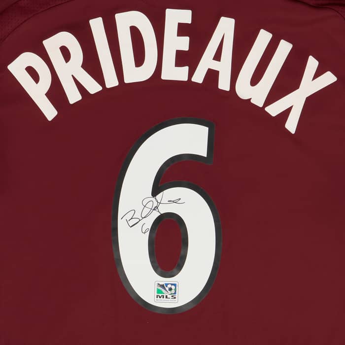 2007 Colorado Rapids Match Issue Signed Home L/S Shirt Prideaux #6