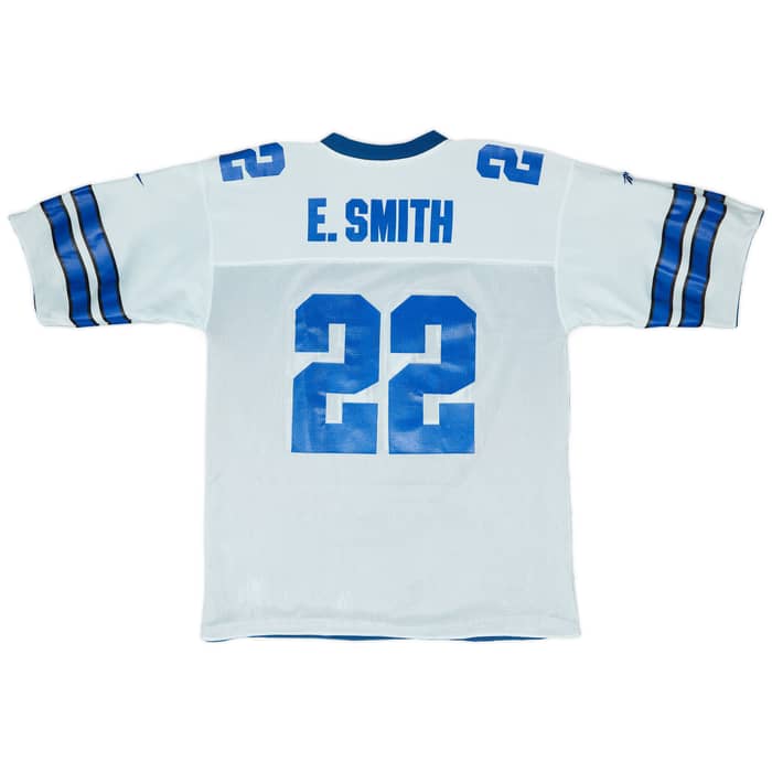1996-00 Dallas Cowboys E. Smith #22 Reebok Reversible Jersey XL