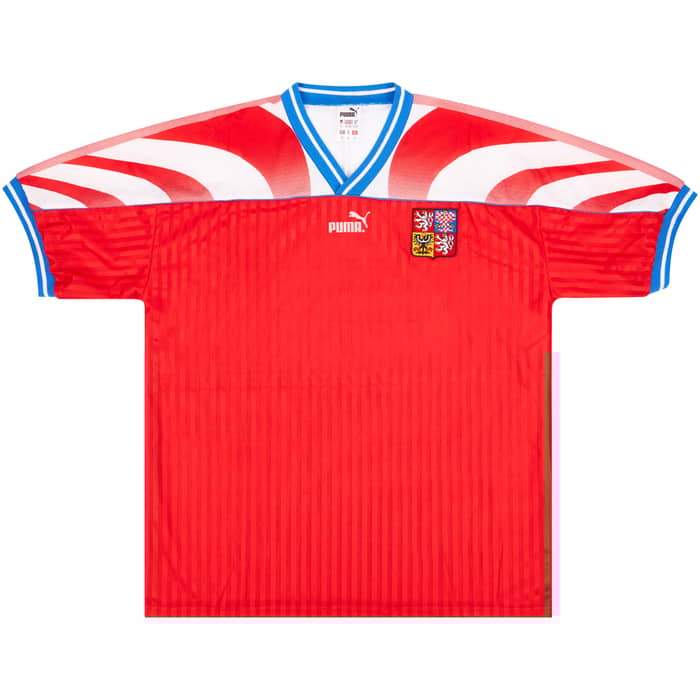 1995-96 Czech Republic Match Issue Home Shirt #8