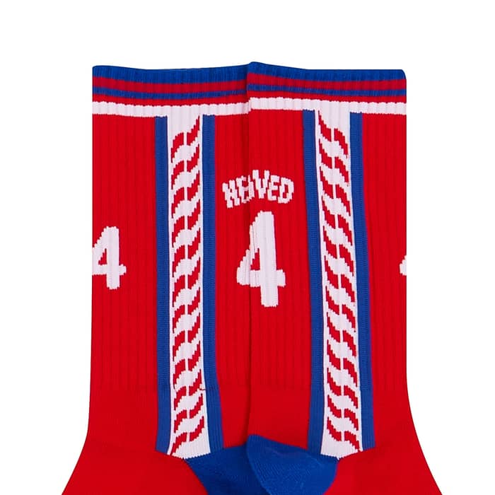 1996-98 Czech Republic Nedved #4 Home Crew Socks