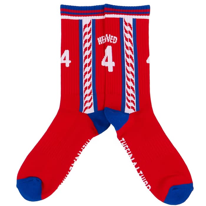 1996-98 Czech Republic Nedved #4 Home Crew Socks