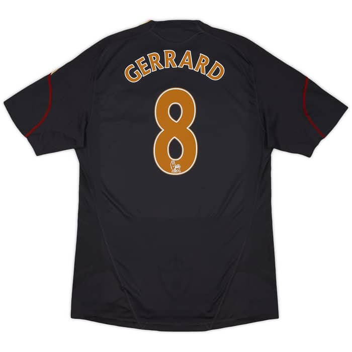 2009-10 Liverpool Away Shirt Gerrard #8 - 5/10 - (L)