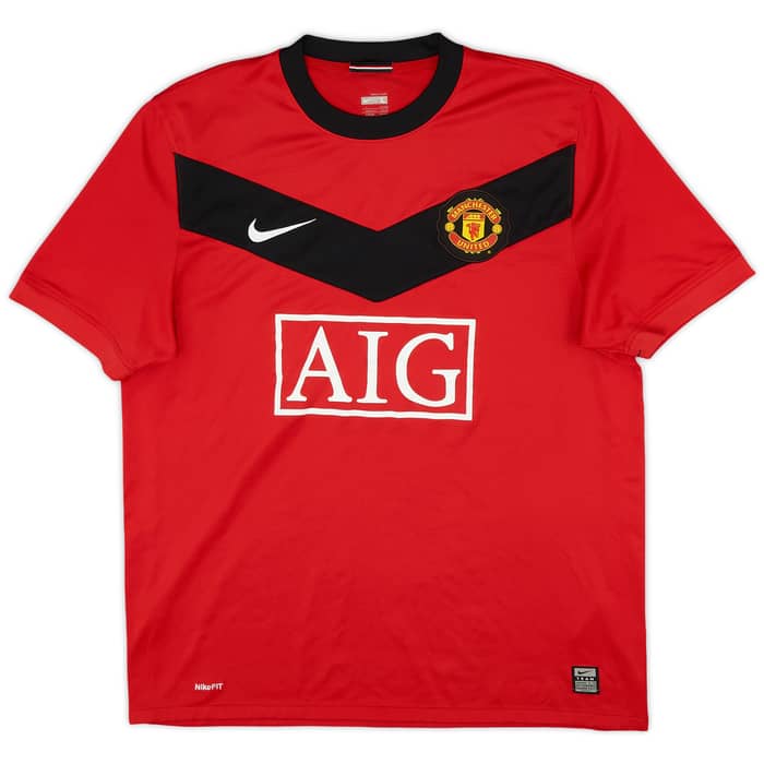 2009-10 Manchester United Home Shirt J.S. Park #13 - 7/10 - (L)