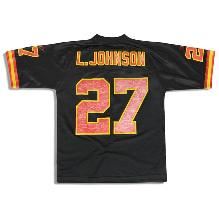 2007 Kansas City Chiefs L.Johnson #27 Reebok Premier Jersey (Alternate) L