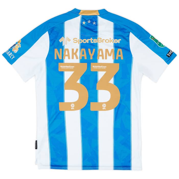 2023-24 Huddersfield Match Issue Carabao Cup Home Shirt Nakayama #33