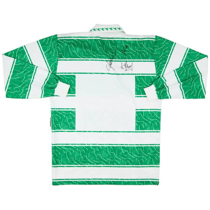 1995-96 Rapid Vienna Signed Home L/S Shirt - 8/10 - (L)