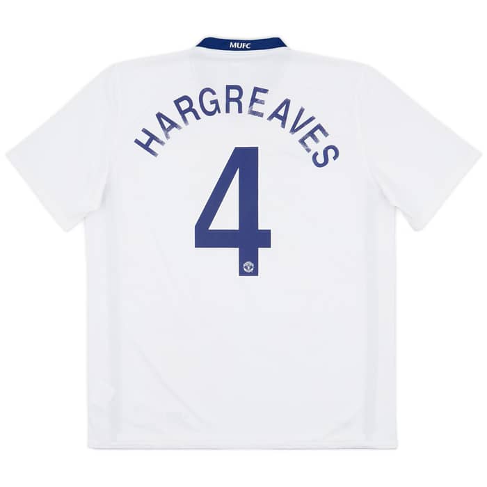 2008-10 Manchester United Away Shirt Hargreaves #4 - 5/10 - (XL)