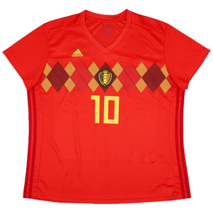 2018-19 Belgium Home Shirt Eden Hazard #10 (Women's XXL)