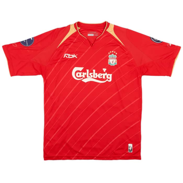 2005-06 Liverpool CL Home Shirt Carragher #23 - 4/10 - (M)