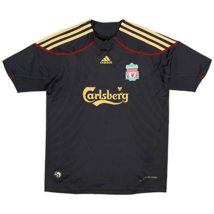 2009-10 Liverpool Away Shirt Johnson #2 - 6/10 - (M.Boys)