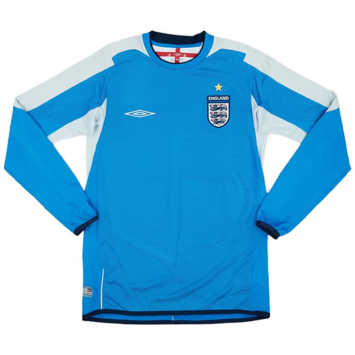 2004-06 England GK L/S Shirt - 5/10 - (S)