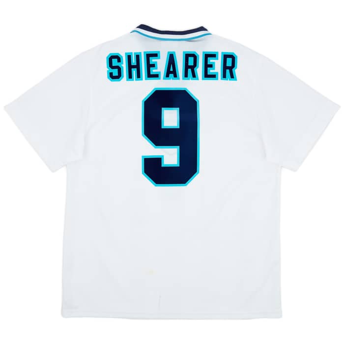 1995-97 England Home Shirt Shearer #9 - 8/10 - (XL)