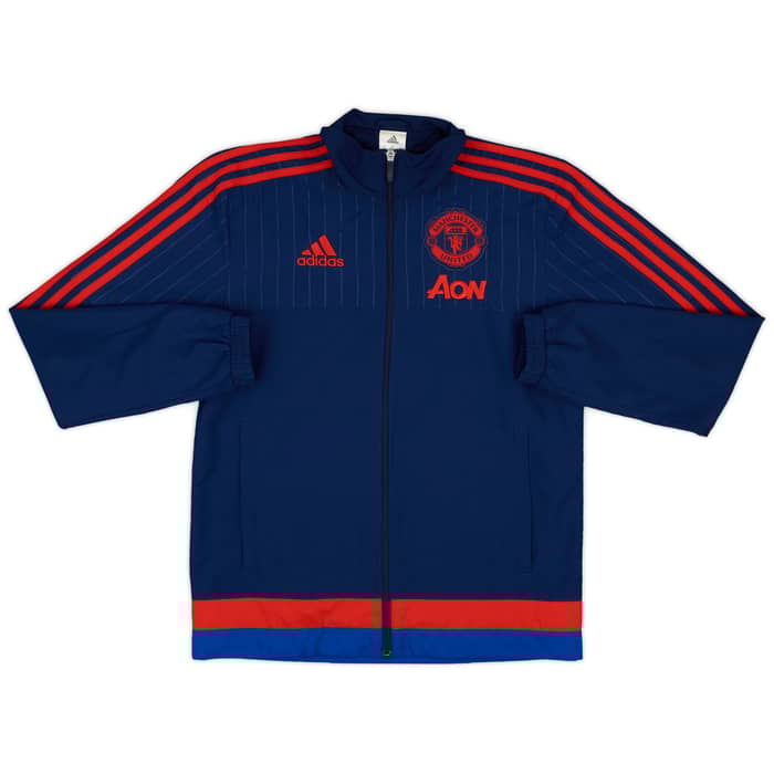 2015-16 Manchester United adidas Track Jacket - 9/10 - (XS)