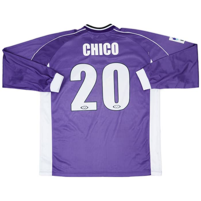 2000-01 Real Jaen Match Issue Away L/S Shirt Chico #20