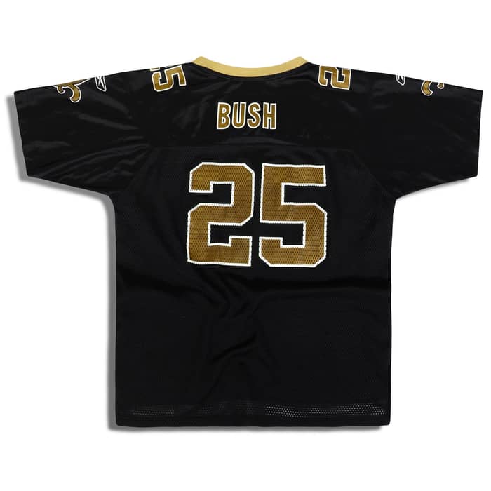 2006 New Orleans Saints Bush #25 Reebok On Field Jersey (Home) Y