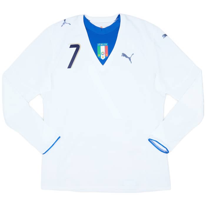 2006 Italy Player Issue Away L/S Shirt Del Piero #7 - 6/10 - (XL)